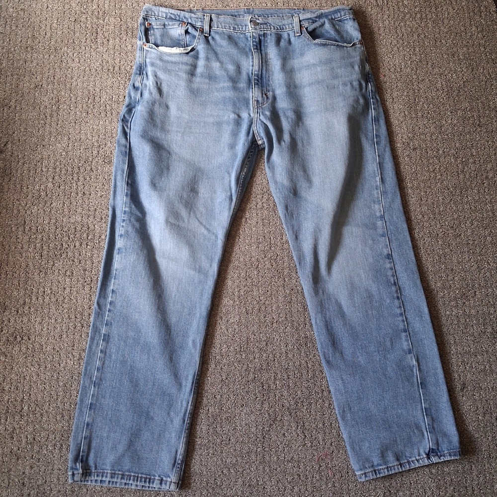 Levi 505 Regular Fit Jeans Mens 40x30 Blue Denim Stretch Casual Classic Workwear